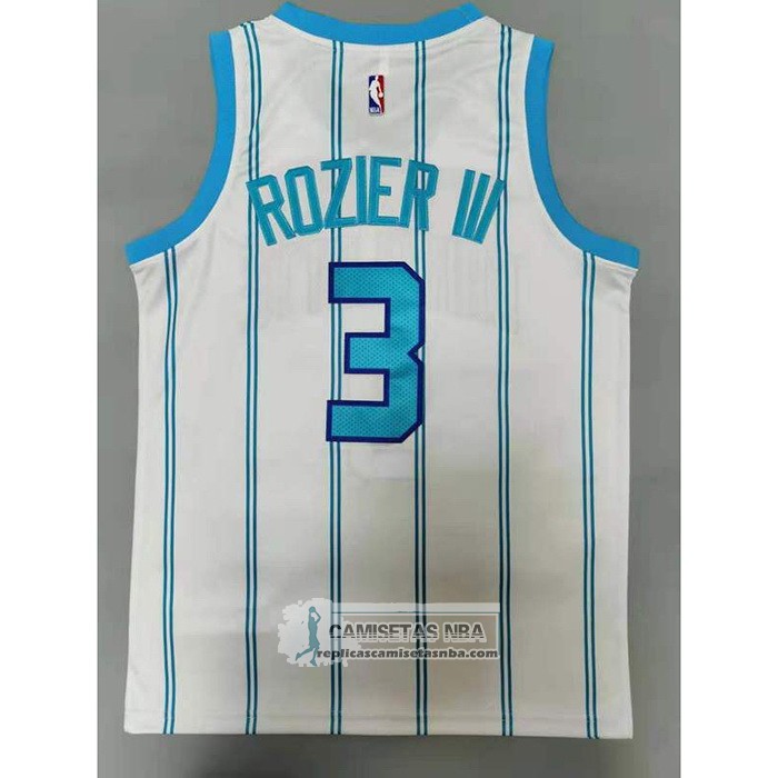 Camiseta Charlotte Hornets Terry Rozier III Association 2020-21 Blanco